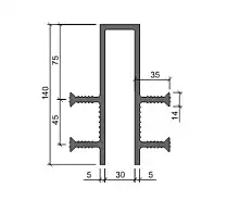 Гидрошпонка АКВАСТОП тип ДЗ-140/30-4/35 ПВХ-П